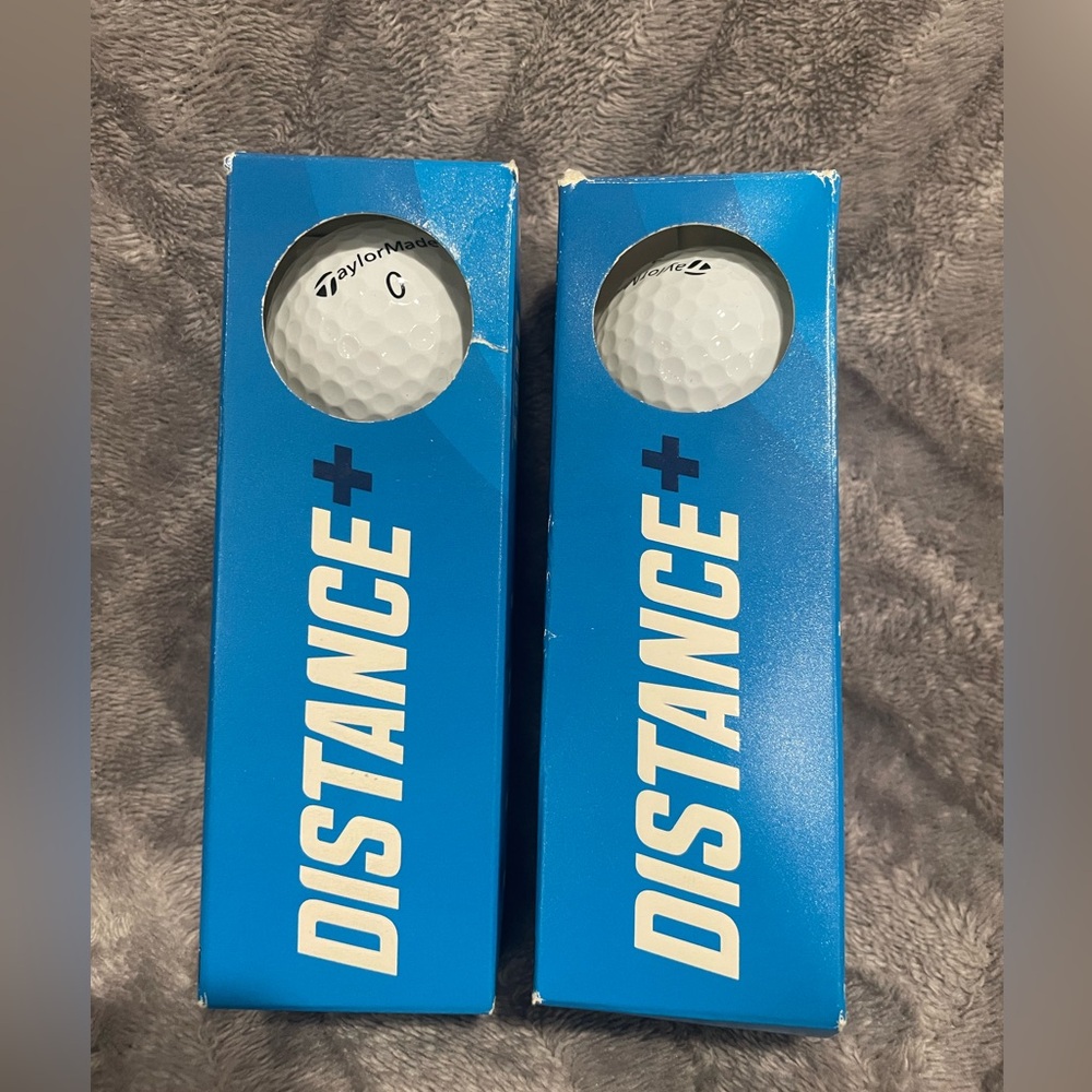 Taylor Made Distance+ (3 Golf Balls per Pack) 2 pk (6 balls) - white